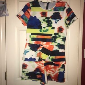 Pop Art Peplum Romper